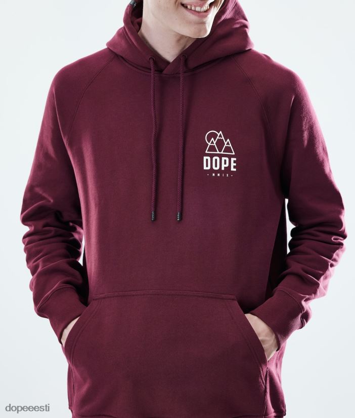 Dope Riided - mehed igapäevane kapuuts Dope kerkima Burgundia B62VTF304