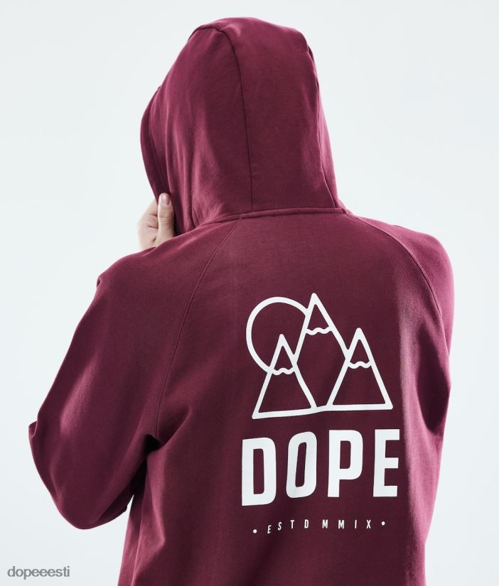 Dope Riided - mehed igapäevane kapuuts Dope kerkima Burgundia B62VTF304