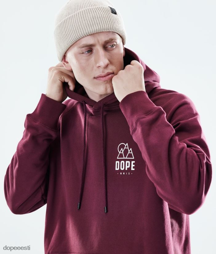 Dope Riided - mehed igapäevane kapuuts Dope kerkima Burgundia B62VTF304