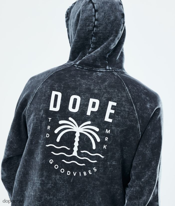 Dope Riided - mehed igapäevane kapuuts Dope peopesa pleegitatud mustaks B62VTF298