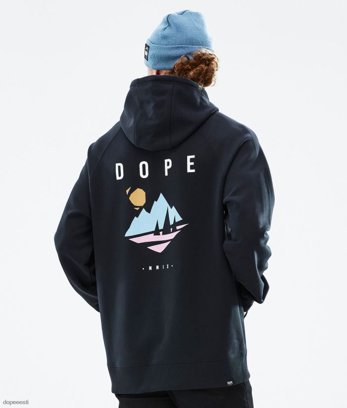Dope Riided - mehed tavaline kapuuts Dope mänd must B62VTF292