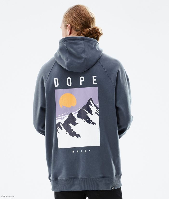 Dope Riided - mehed tavaline kapuuts Dope tipp metallist sinine B62VTF288