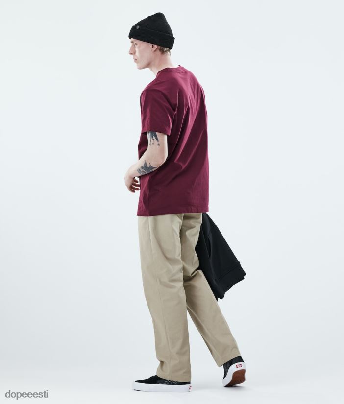 Dope Riided - mehed igapäevane t-särk Dope 2x-up Burgundia B62VTF343