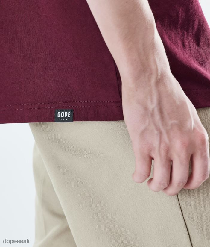 Dope Riided - mehed igapäevane t-särk Dope 2x-up Burgundia B62VTF343