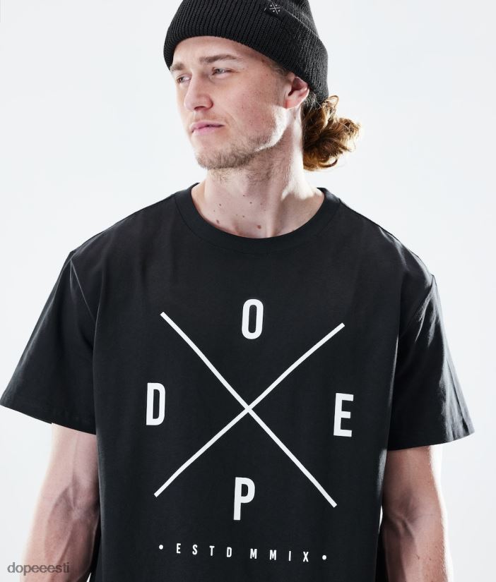 Dope Riided - mehed igapäevane t-särk Dope 2x-up must B62VTF340