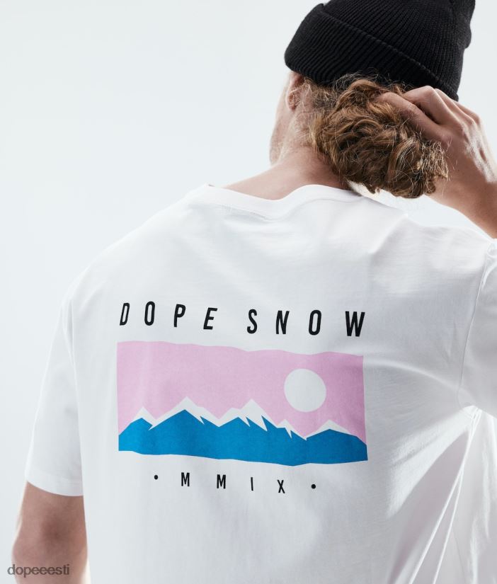 Dope Riided - mehed igapäevane t-särk Dope vahemik valge B62VTF364