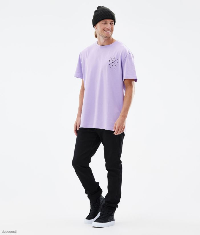 Dope Riided - mehed standardne t-särk Dope 2x üles pleekinud violetne B62VTF348