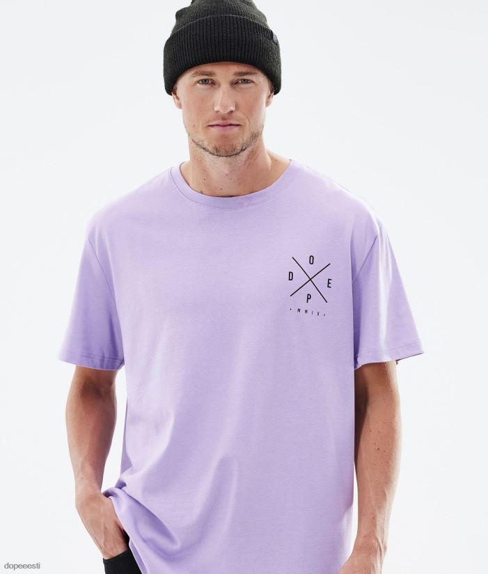 Dope Riided - mehed standardne t-särk Dope 2x üles pleekinud violetne B62VTF348