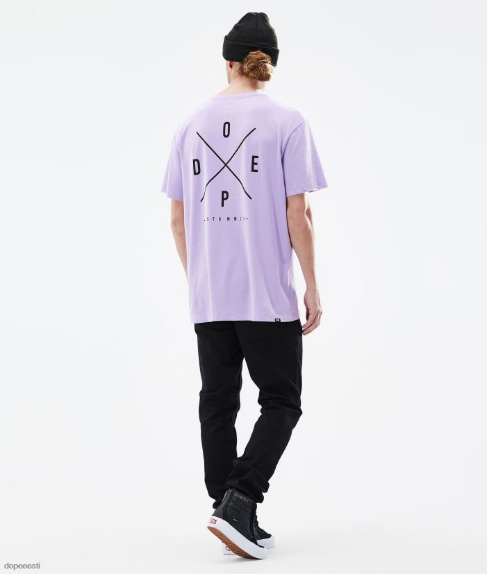 Dope Riided - mehed standardne t-särk Dope 2x üles pleekinud violetne B62VTF348