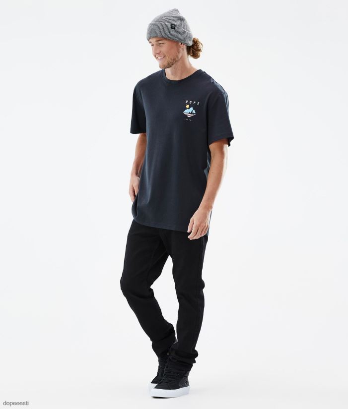 Dope Riided - mehed standardne t-särk Dope mänd must B62VTF351