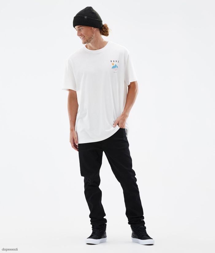 Dope Riided - mehed standardne t-särk Dope mänd valge B62VTF341