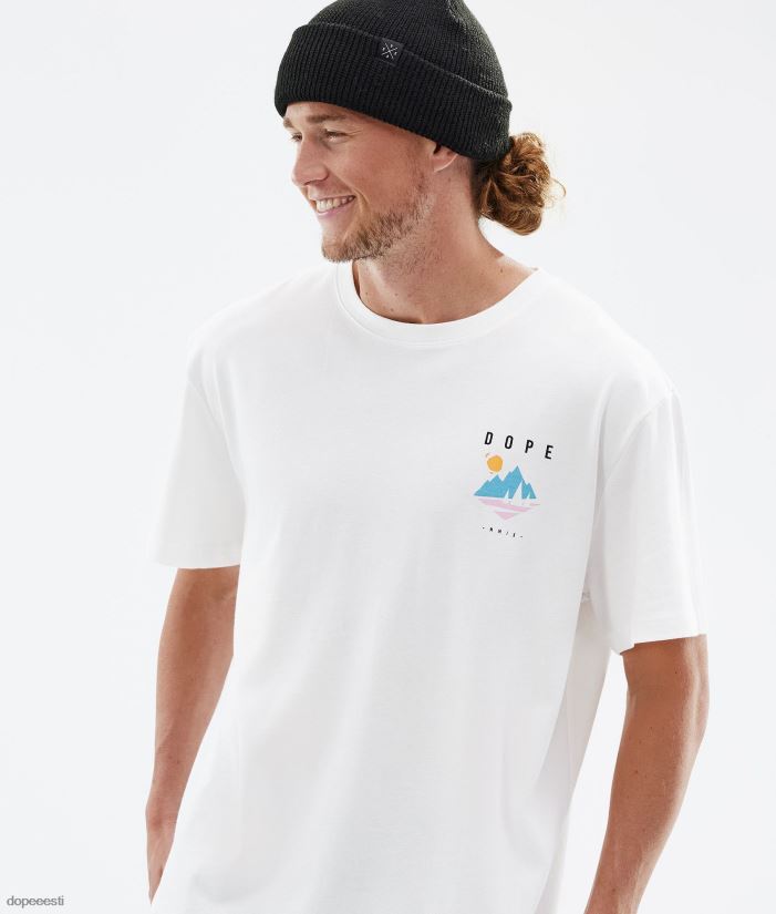 Dope Riided - mehed standardne t-särk Dope mänd valge B62VTF341