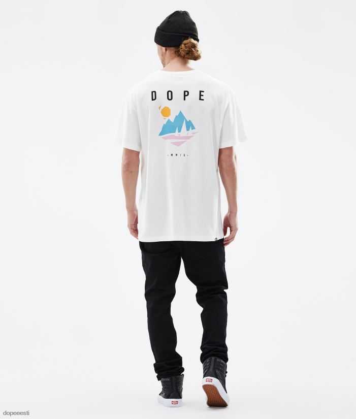 Dope Riided - mehed standardne t-särk Dope mänd valge B62VTF341