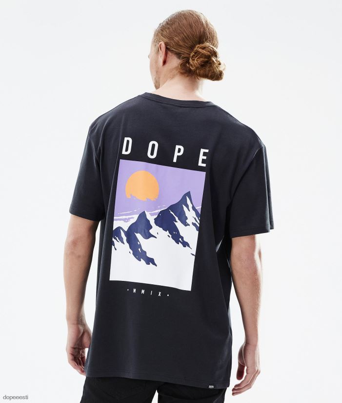 Dope Riided - mehed standardne t-särk Dope tipp must B62VTF342