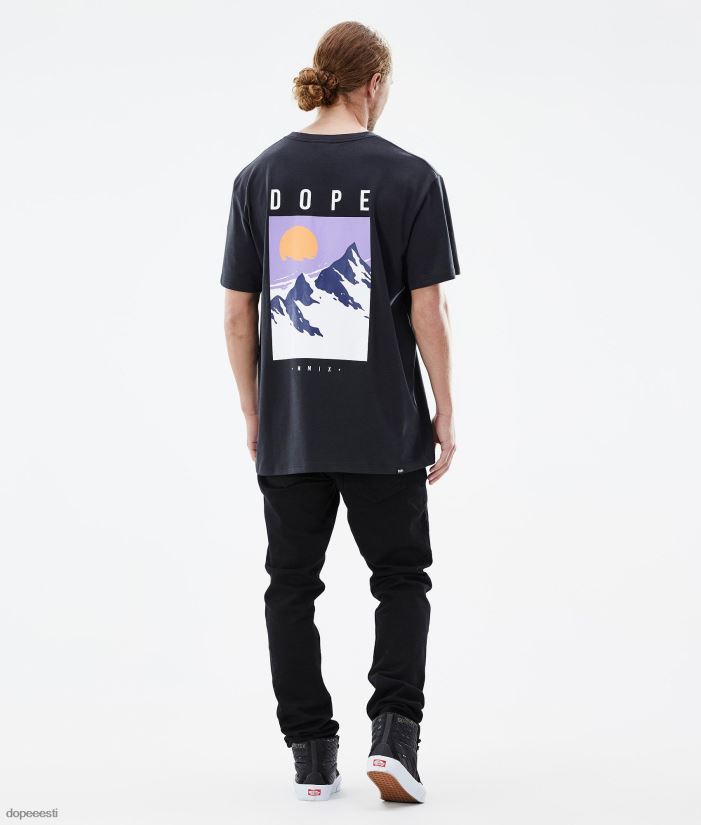 Dope Riided - mehed standardne t-särk Dope tipp must B62VTF342