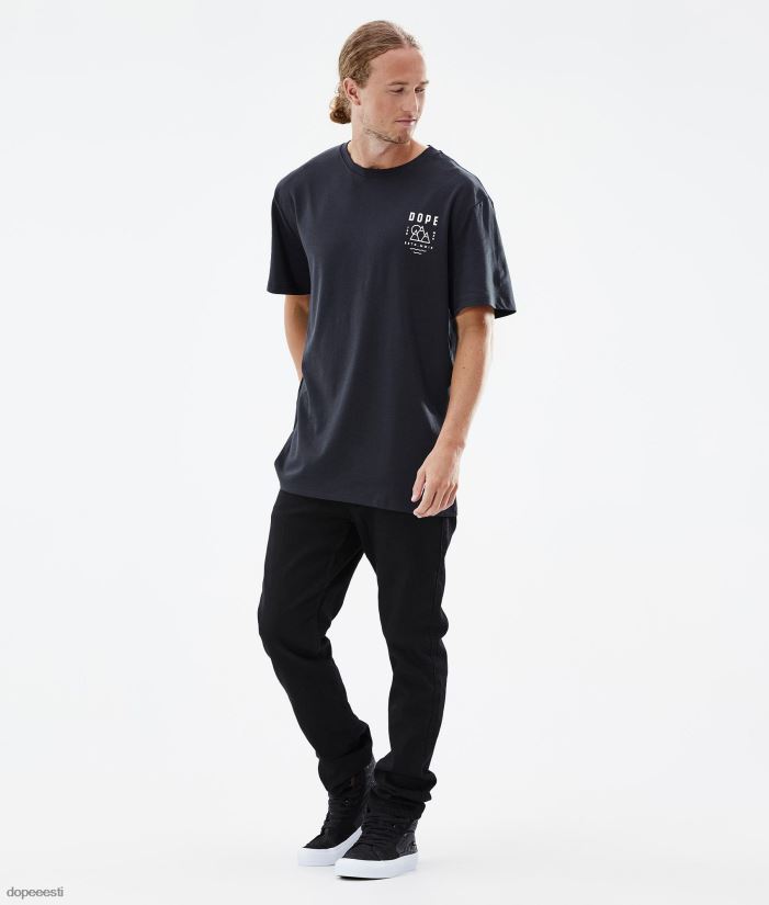 Dope Riided - mehed standardne t-särk Dope tipp must B62VTF362