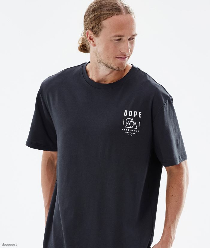 Dope Riided - mehed standardne t-särk Dope tipp must B62VTF362