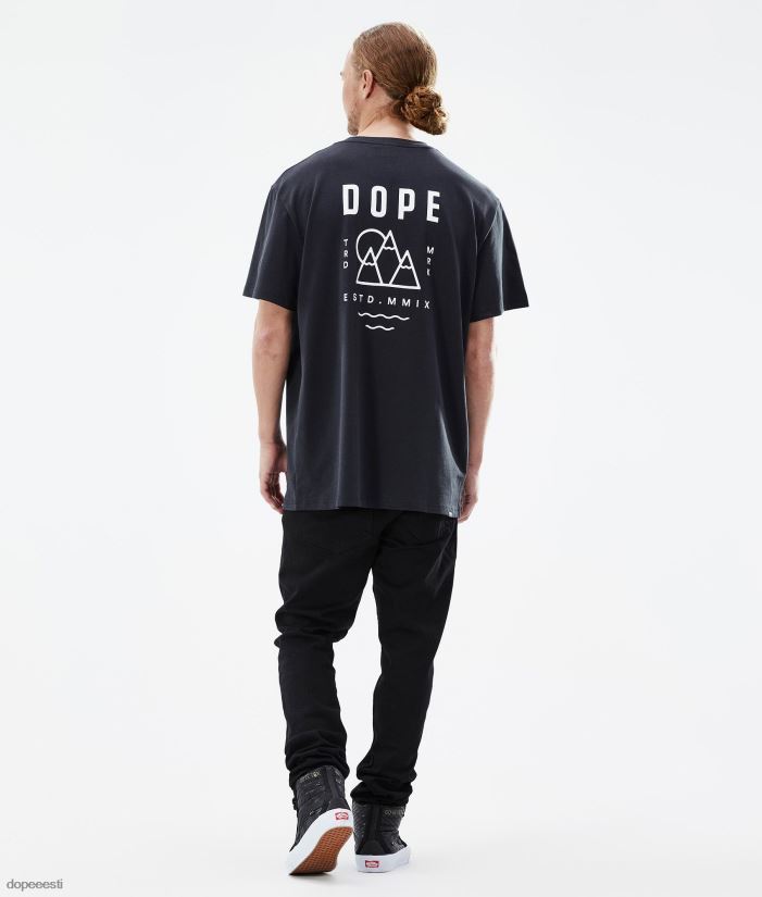 Dope Riided - mehed standardne t-särk Dope tipp must B62VTF362
