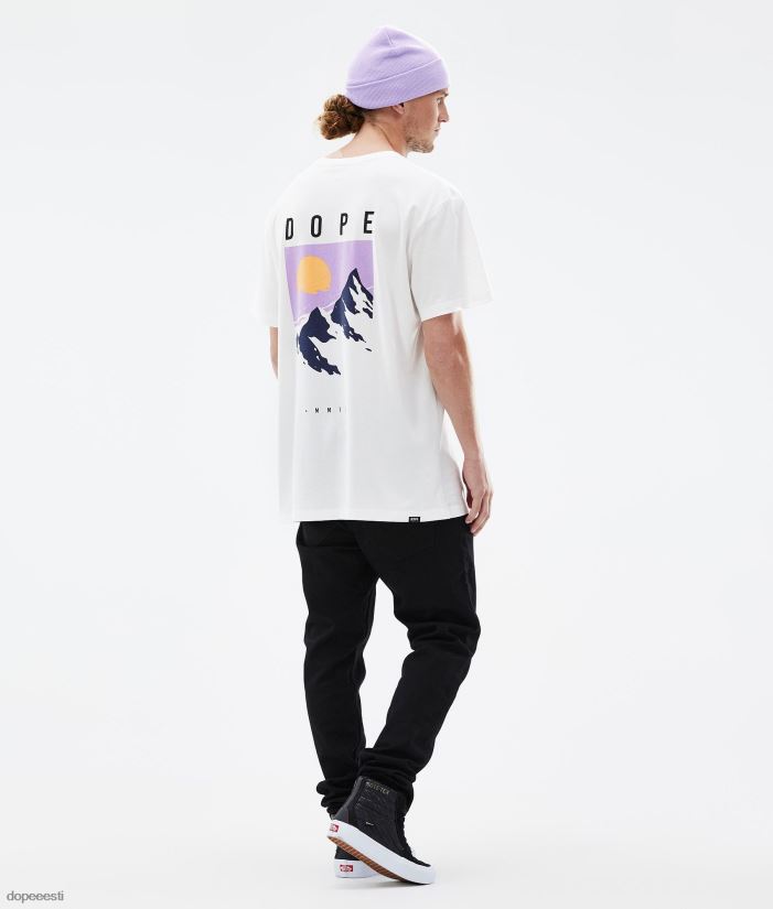 Dope Riided - mehed standardne t-särk Dope tipp valge B62VTF353