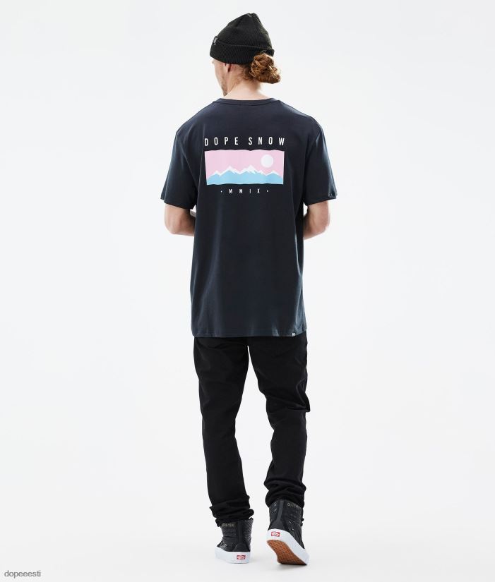 Dope Riided - mehed standardne t-särk Dope vahemik must B62VTF350