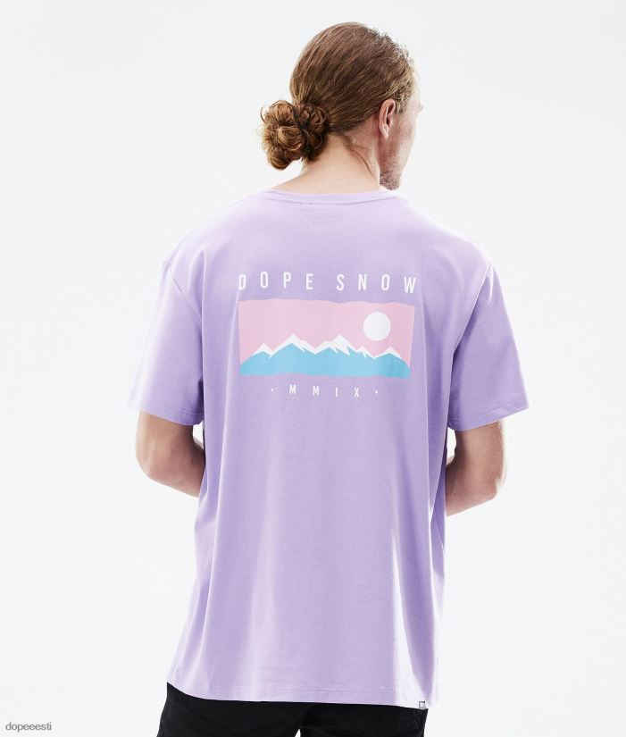 Dope Riided - mehed standardne t-särk Dope vahemik tuhmunud violetne B62VTF347
