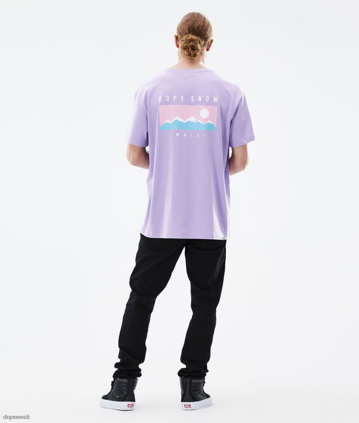 Dope Riided - mehed standardne t-särk Dope vahemik tuhmunud violetne B62VTF347