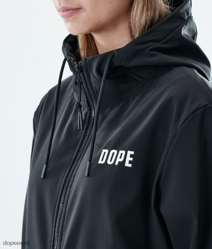 Dope Riided - naised lend täis lukuga kapuutsiga Dope must B62VTF864