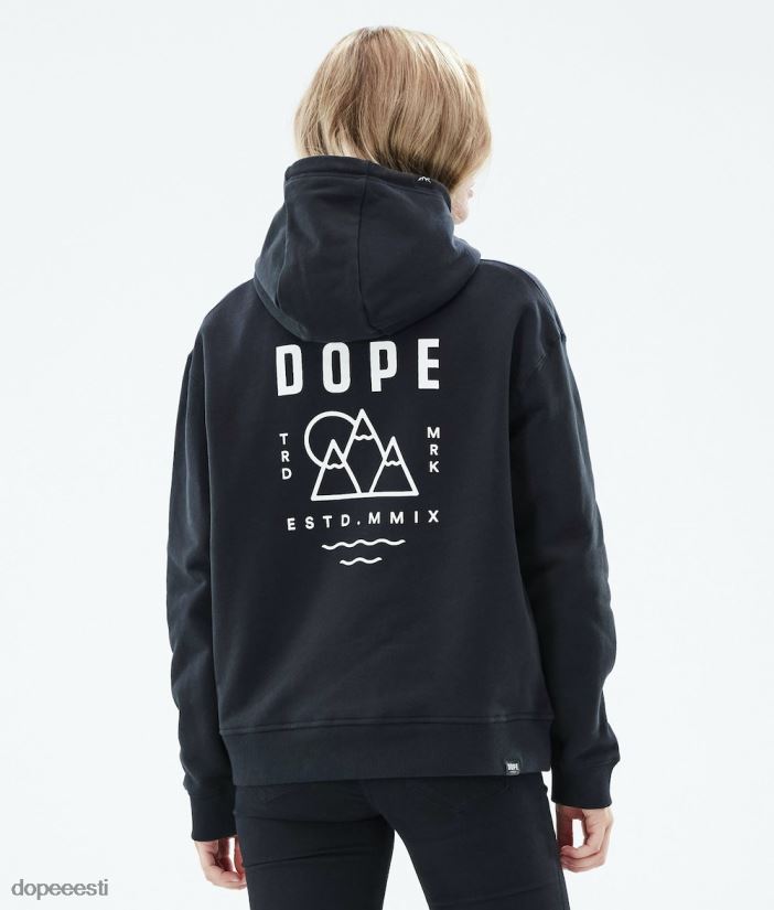 Dope Riided - naised ozed w kapuutsiga Dope must B62VTF861