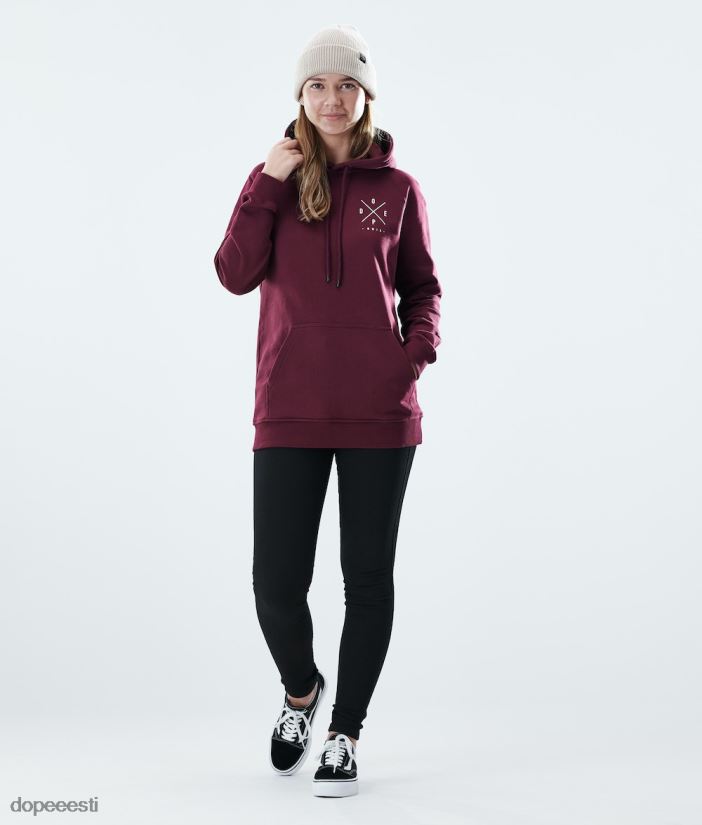 Dope Riided - naised tavaline kapuuts Dope 2x-up Burgundia B62VTF863