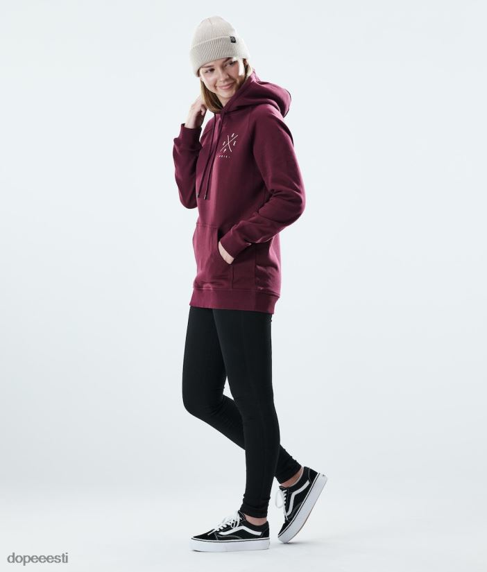 Dope Riided - naised tavaline kapuuts Dope 2x-up Burgundia B62VTF863