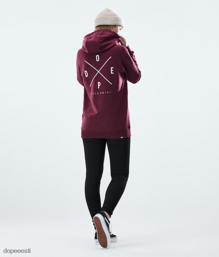 Dope Riided - naised tavaline kapuuts Dope 2x-up Burgundia B62VTF863