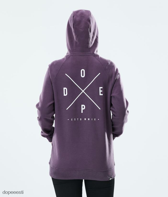 Dope Riided - naised tavaline kapuuts Dope 2x-up pleekinud viinamari B62VTF871