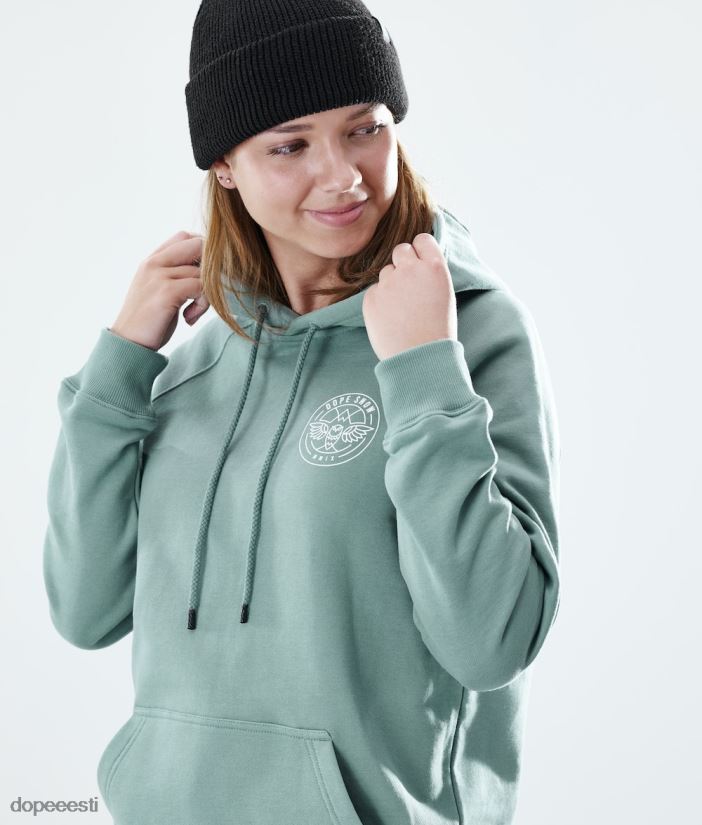 Dope Riided - naised tavaline kapuuts Dope nokk pleekinud roheliseks B62VTF870