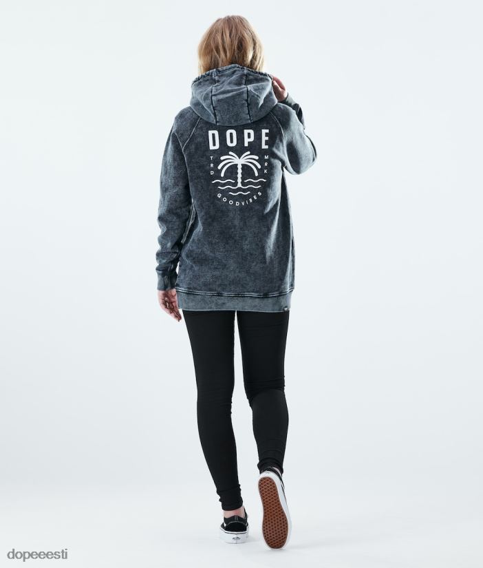 Dope Riided - naised tavaline kapuuts Dope peopesa pleegitatud mustaks B62VTF872