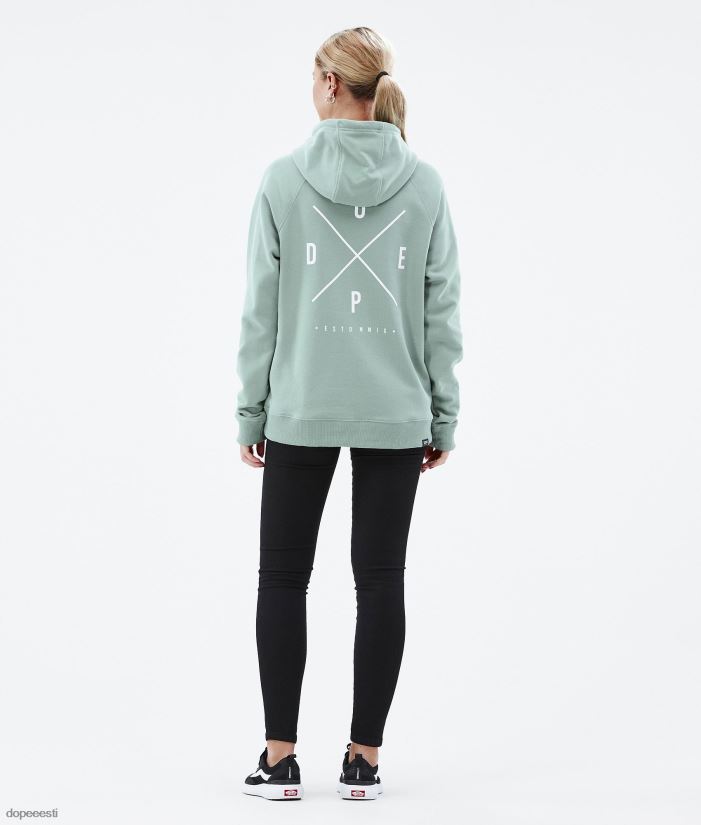 Dope Riided - naised tavaline w kapuuts Dope 2x üles pleekinud roheline B62VTF858