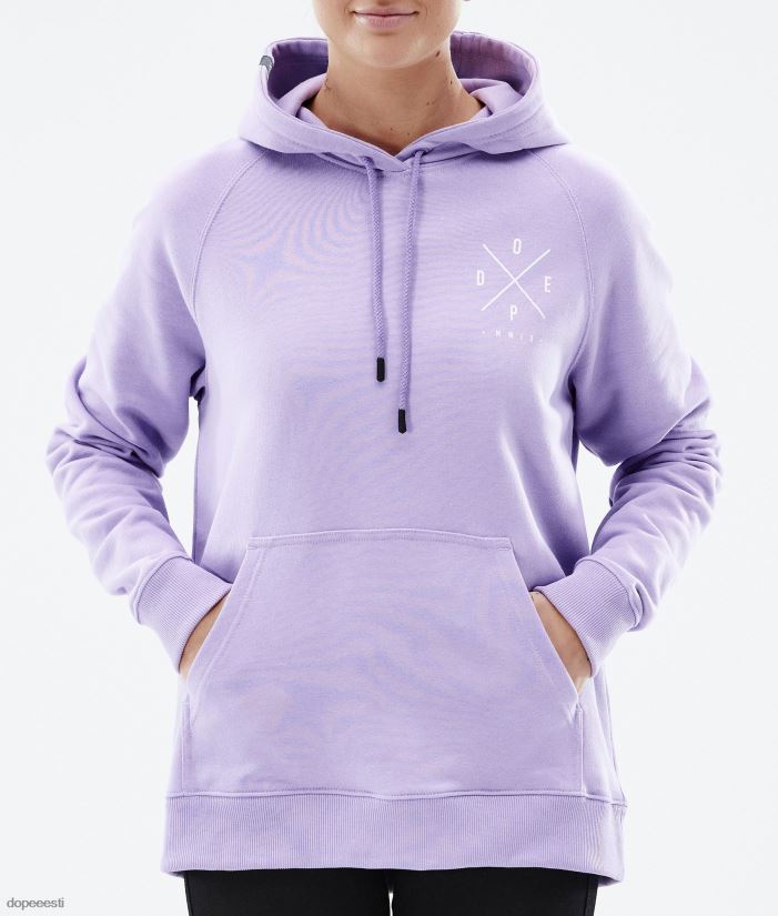Dope Riided - naised tavaline w kapuuts Dope 2x üles pleekinud violetne B62VTF855