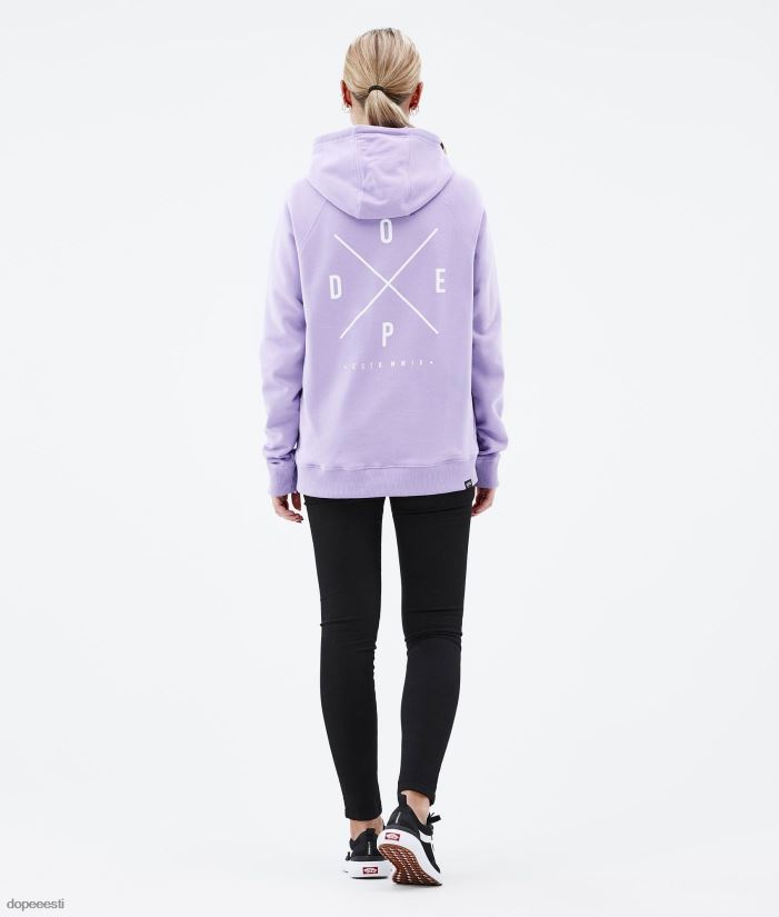Dope Riided - naised tavaline w kapuuts Dope 2x üles pleekinud violetne B62VTF855