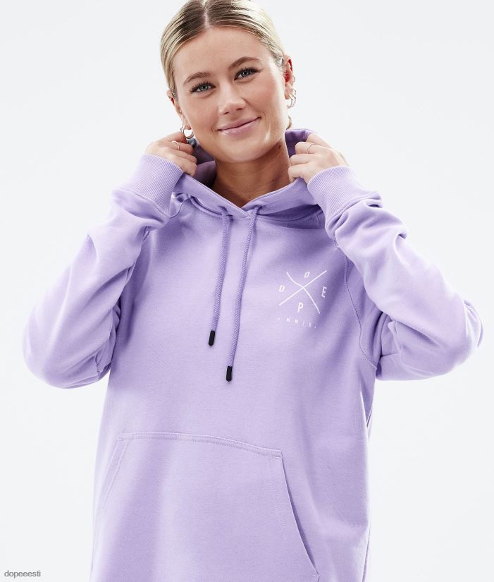 Dope Riided - naised tavaline w kapuuts Dope 2x üles pleekinud violetne B62VTF855