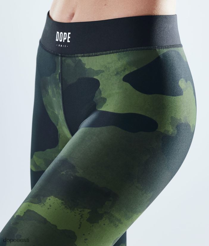 Dope Riided - naised habemenuga säärised Dope roheline kamu B62VTF769