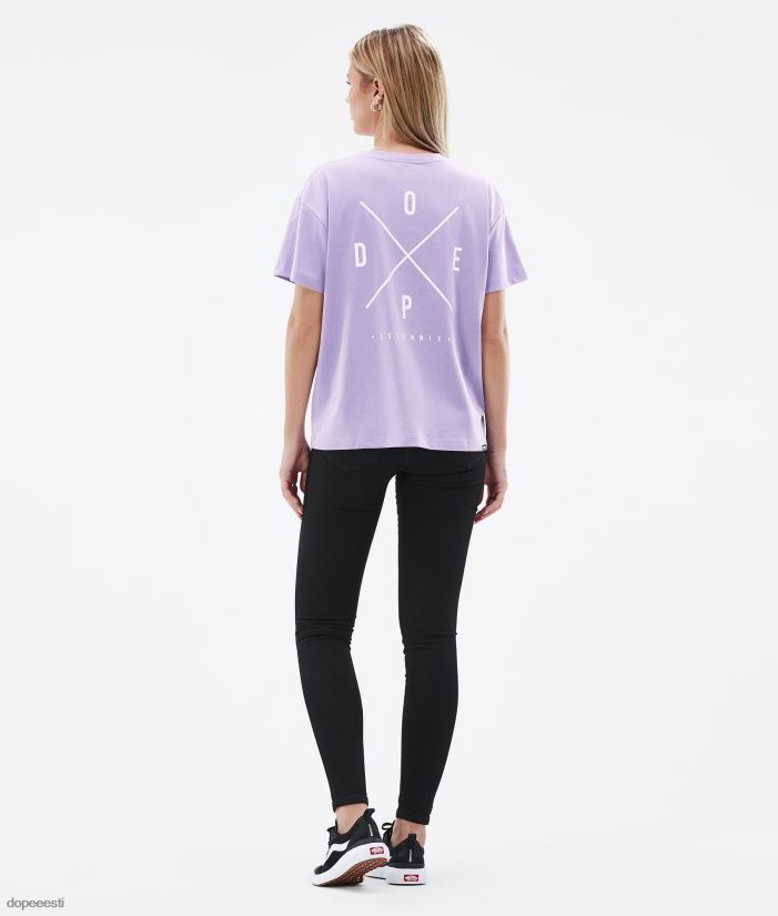 Dope Riided - naised standardne w t-särk Dope 2x üles pleekinud violetne B62VTF896