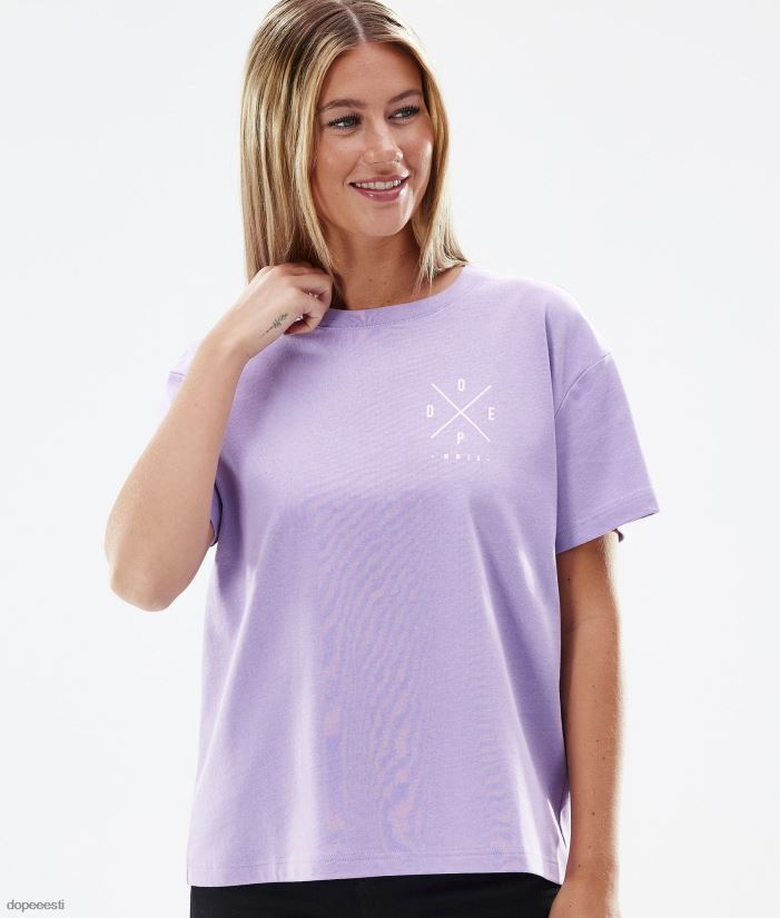 Dope Riided - naised standardne w t-särk Dope 2x üles pleekinud violetne B62VTF896