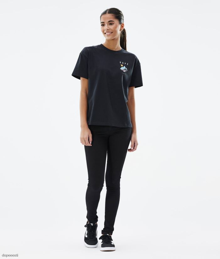 Dope Riided - naised standardne w t-särk Dope mänd must B62VTF883