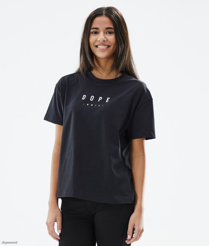 Dope Riided - naised standardne w t-särk Dope tipp must B62VTF875