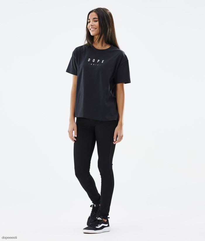Dope Riided - naised standardne w t-särk Dope tipp must B62VTF875