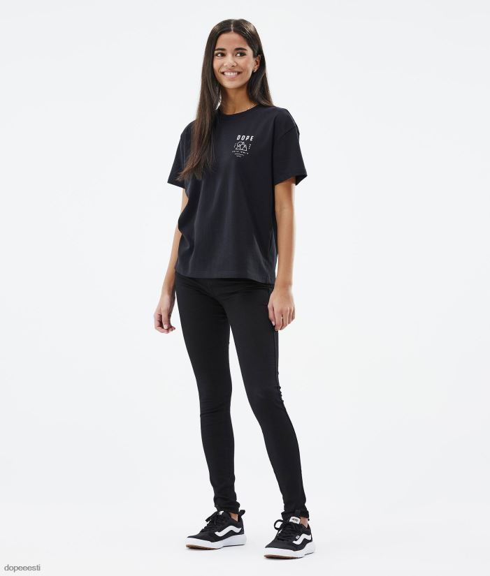 Dope Riided - naised standardne w t-särk Dope tipp must B62VTF891