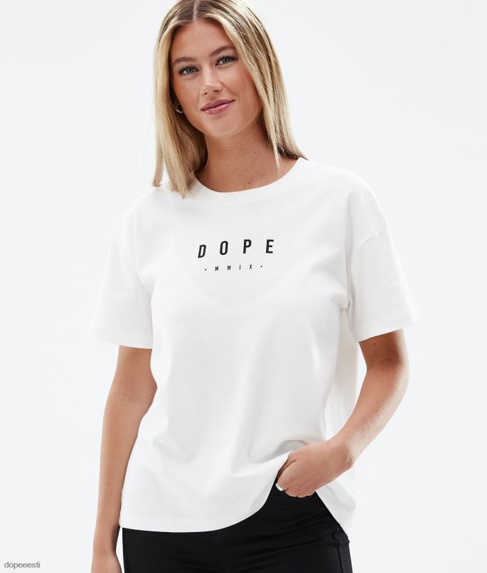 Dope Riided - naised standardne w t-särk Dope tipp valge B62VTF876