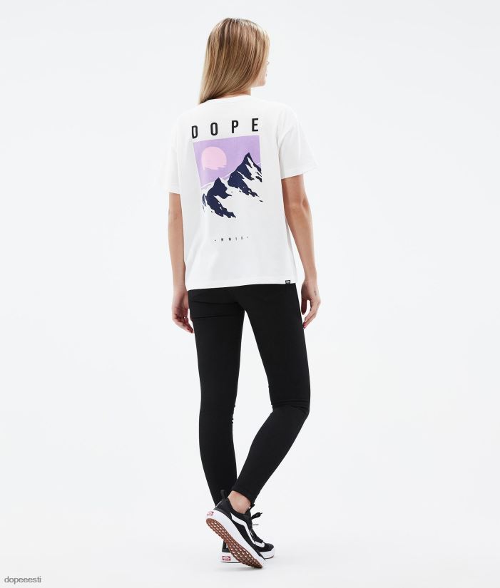 Dope Riided - naised standardne w t-särk Dope tipp valge B62VTF876