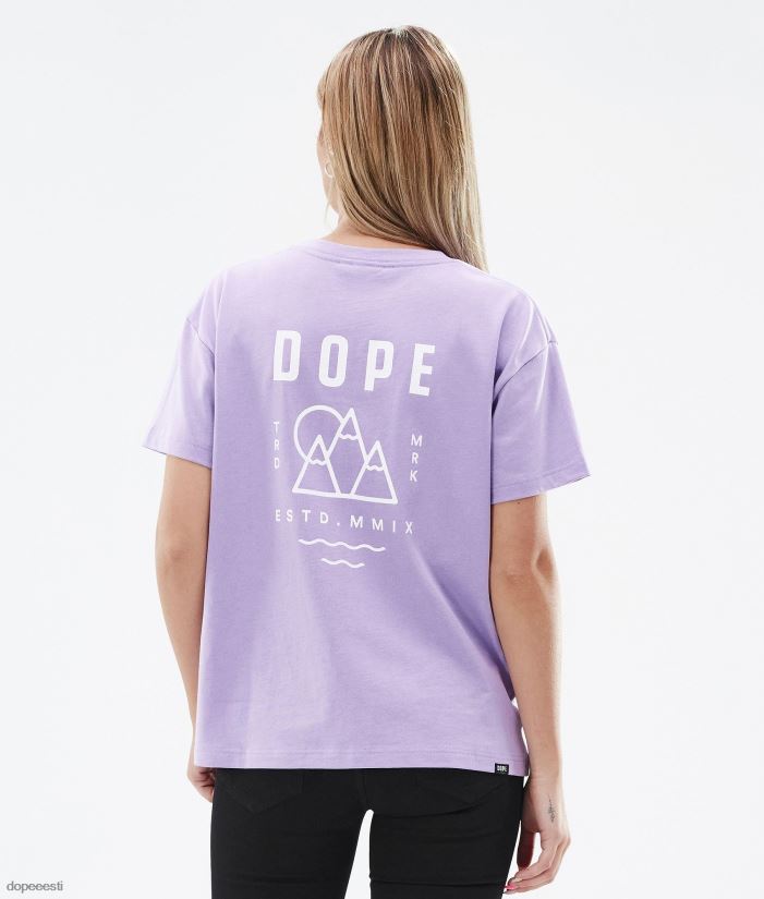 Dope Riided - naised standardne w t-särk Dope tippkohtumine pleekinud violetne B62VTF897