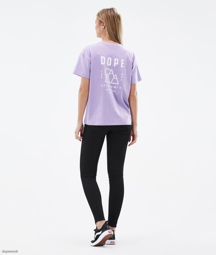 Dope Riided - naised standardne w t-särk Dope tippkohtumine pleekinud violetne B62VTF897
