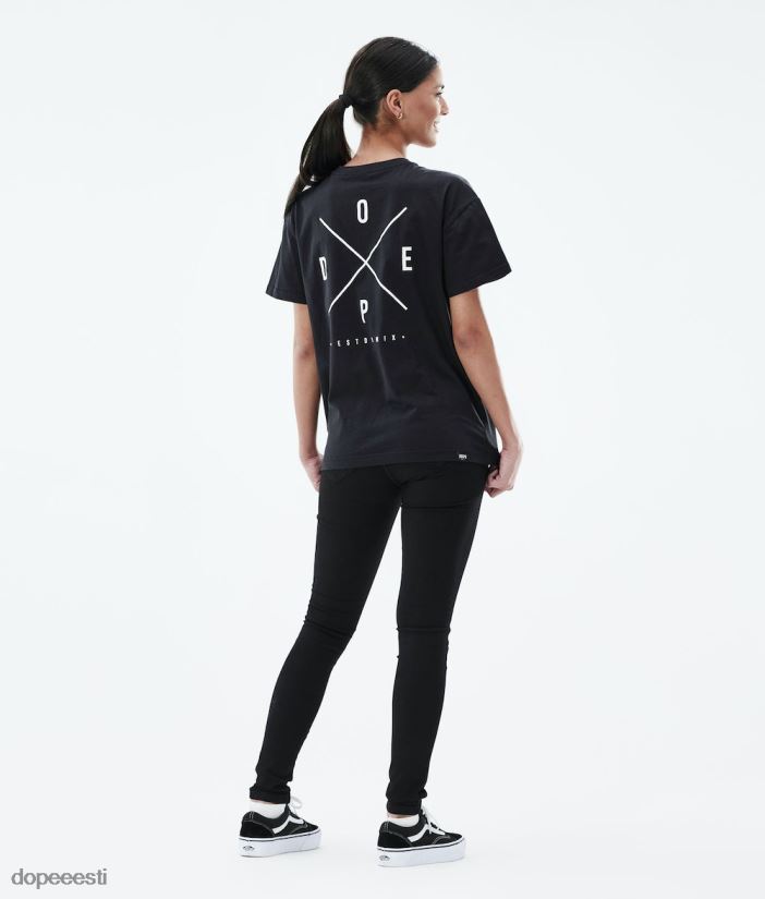 Dope Riided - naised tavaline t-särk Dope 2x-up must B62VTF881